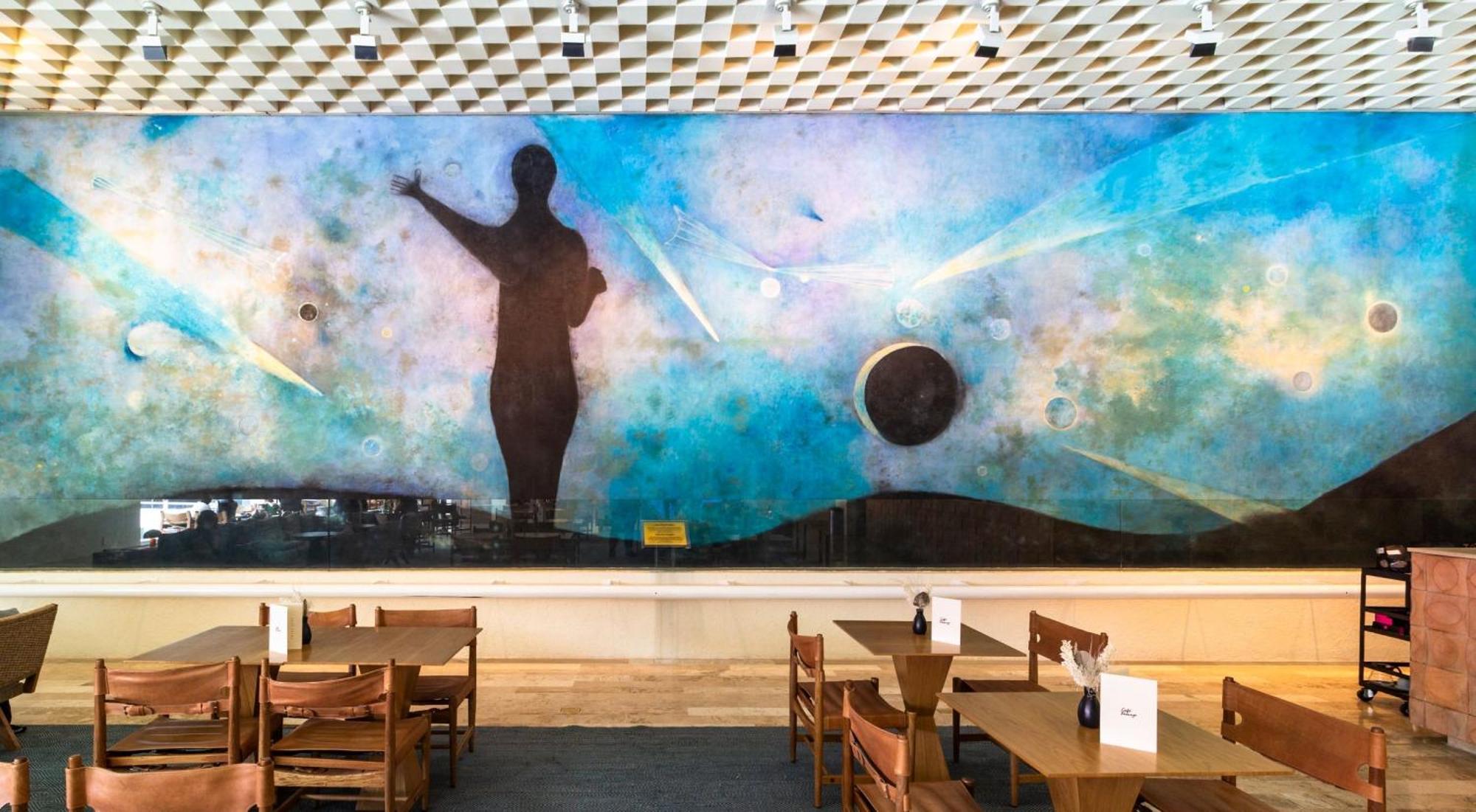 Camino Real Polanco Mexico Hotel Luaran gambar Mural by artist, John Robinson